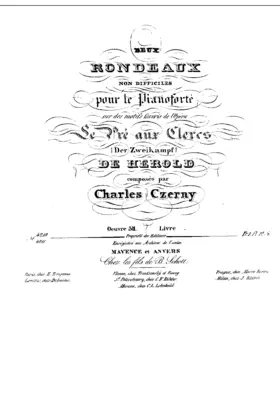 2 Rondeaux on Themes from 'Le Pre aux Clercs', Op.311