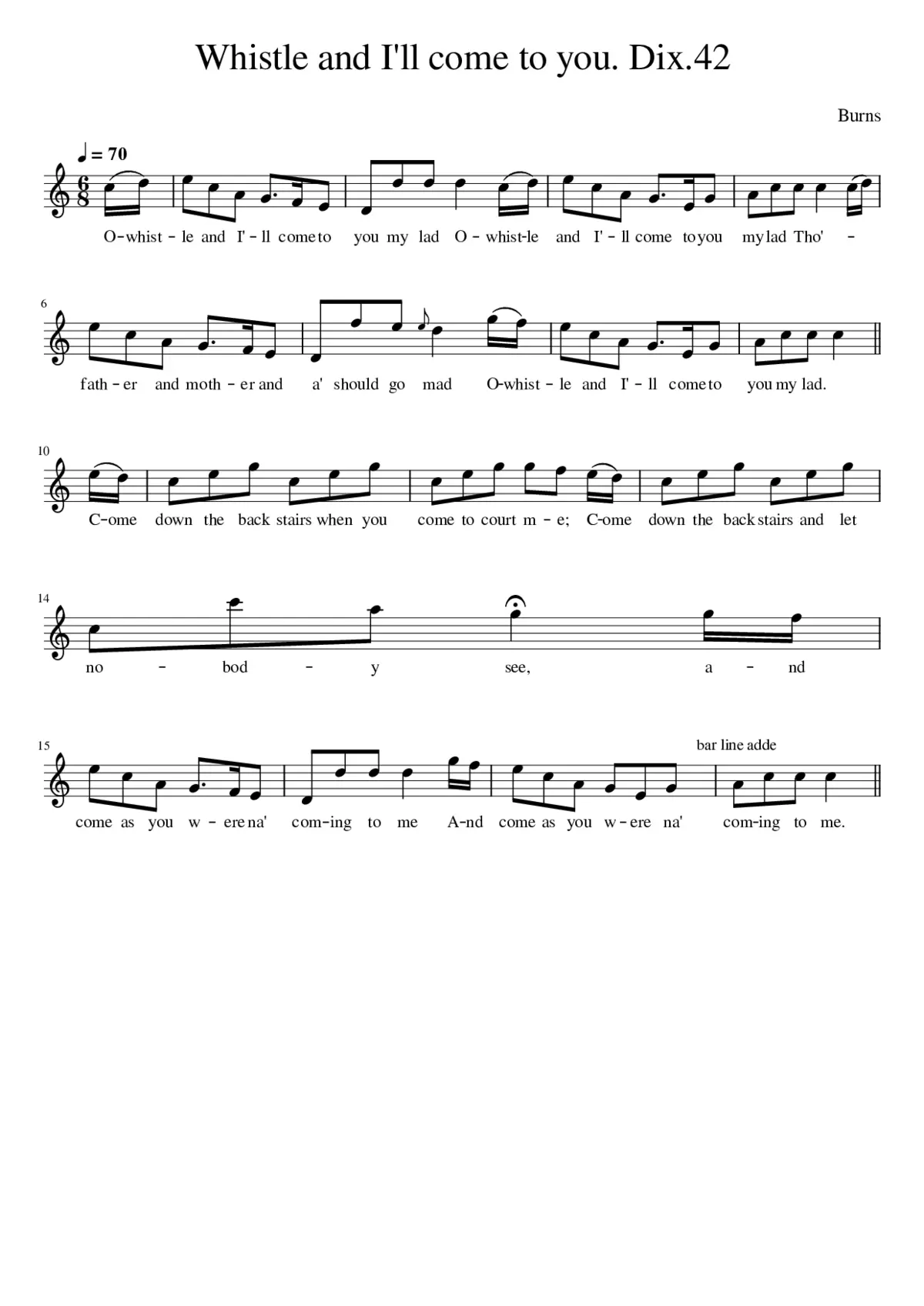 Whistle and I'll come to you. Dix.42 - Page 1