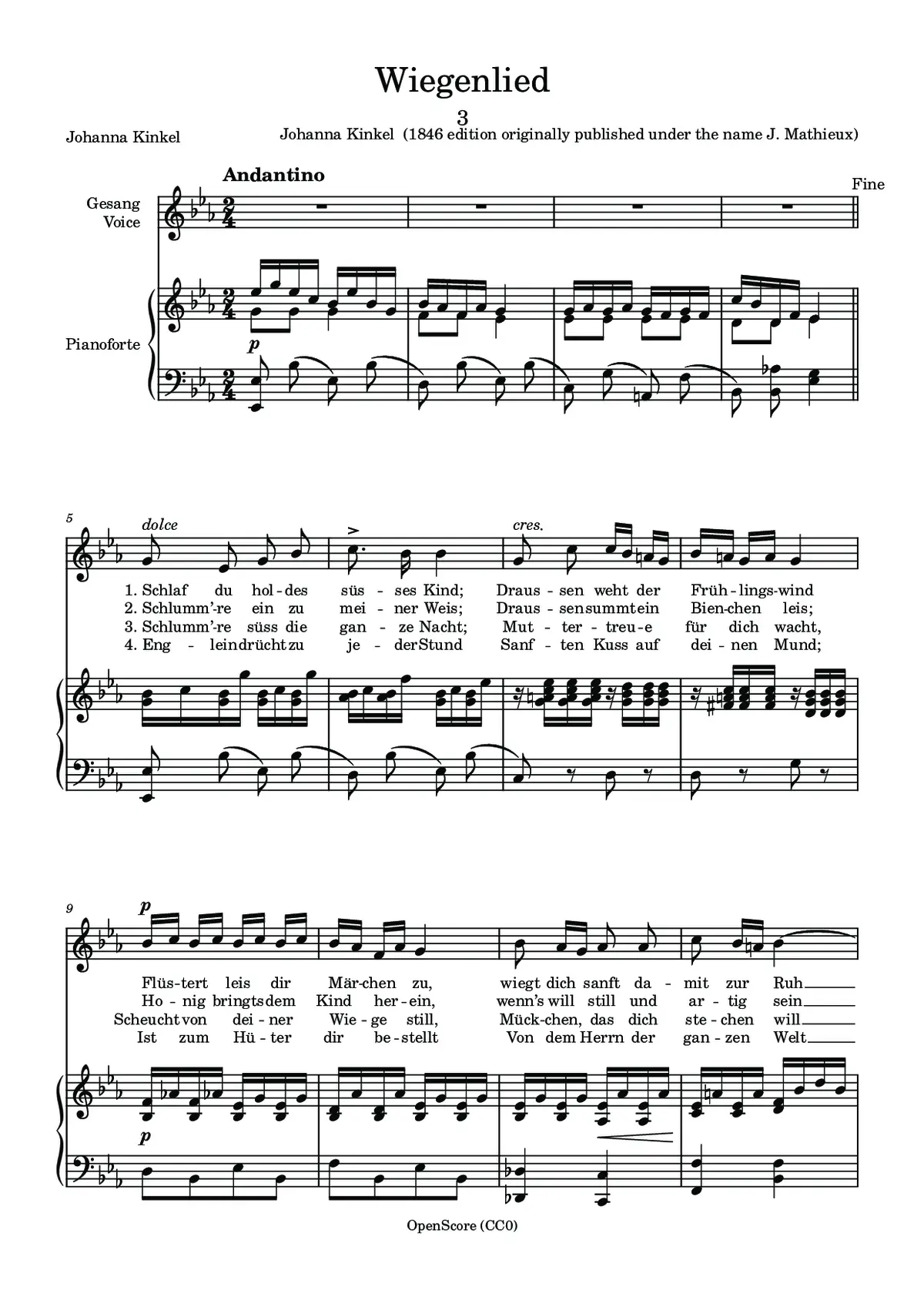 Wiegenlied - Page 1