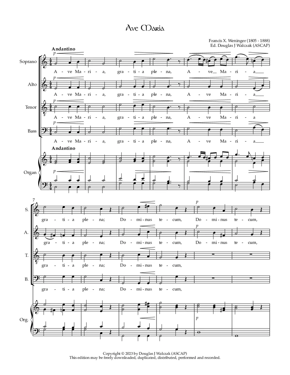 Ave Maria - Page 1