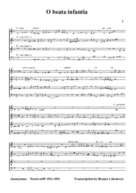 O beata infantia