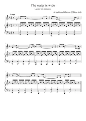 The water is wide or o wally wally