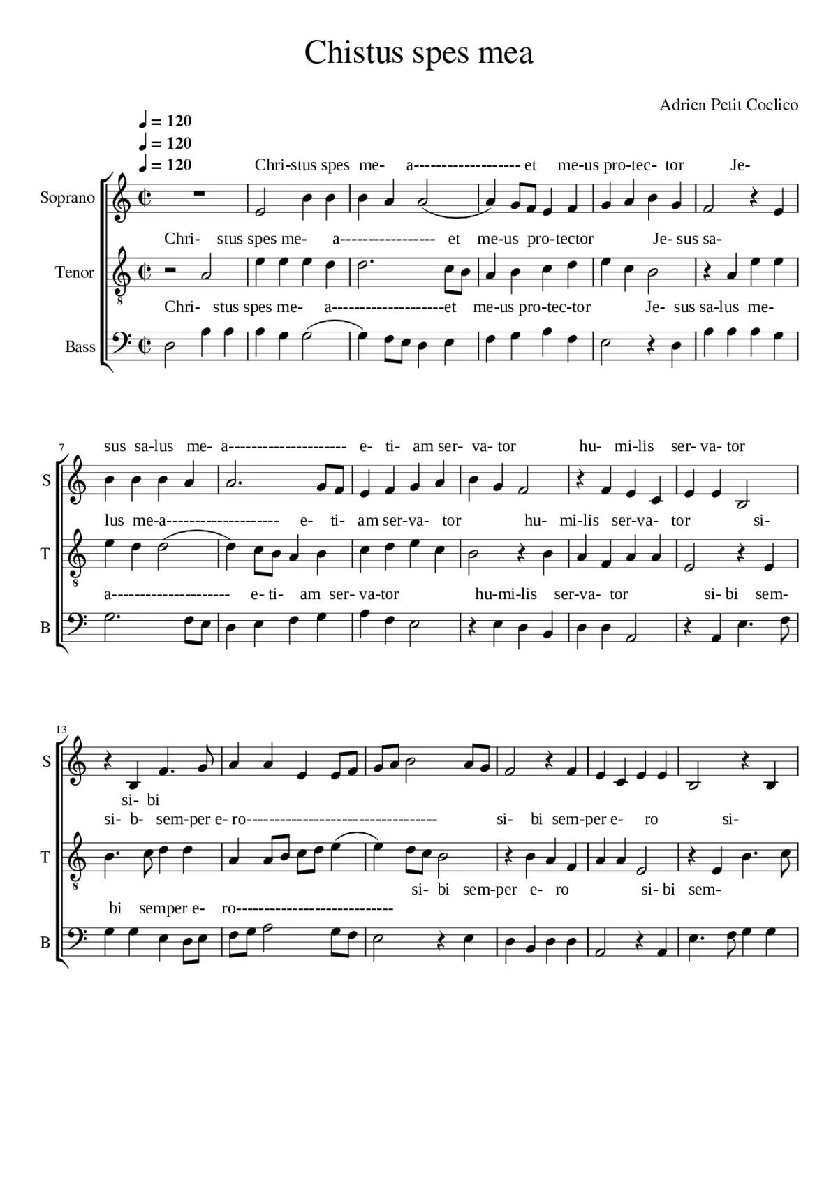 Christus spes mea - Page 1