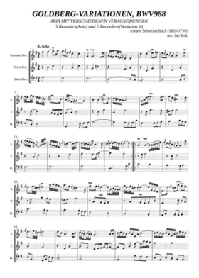 Goldberg-Variationen BWV 988