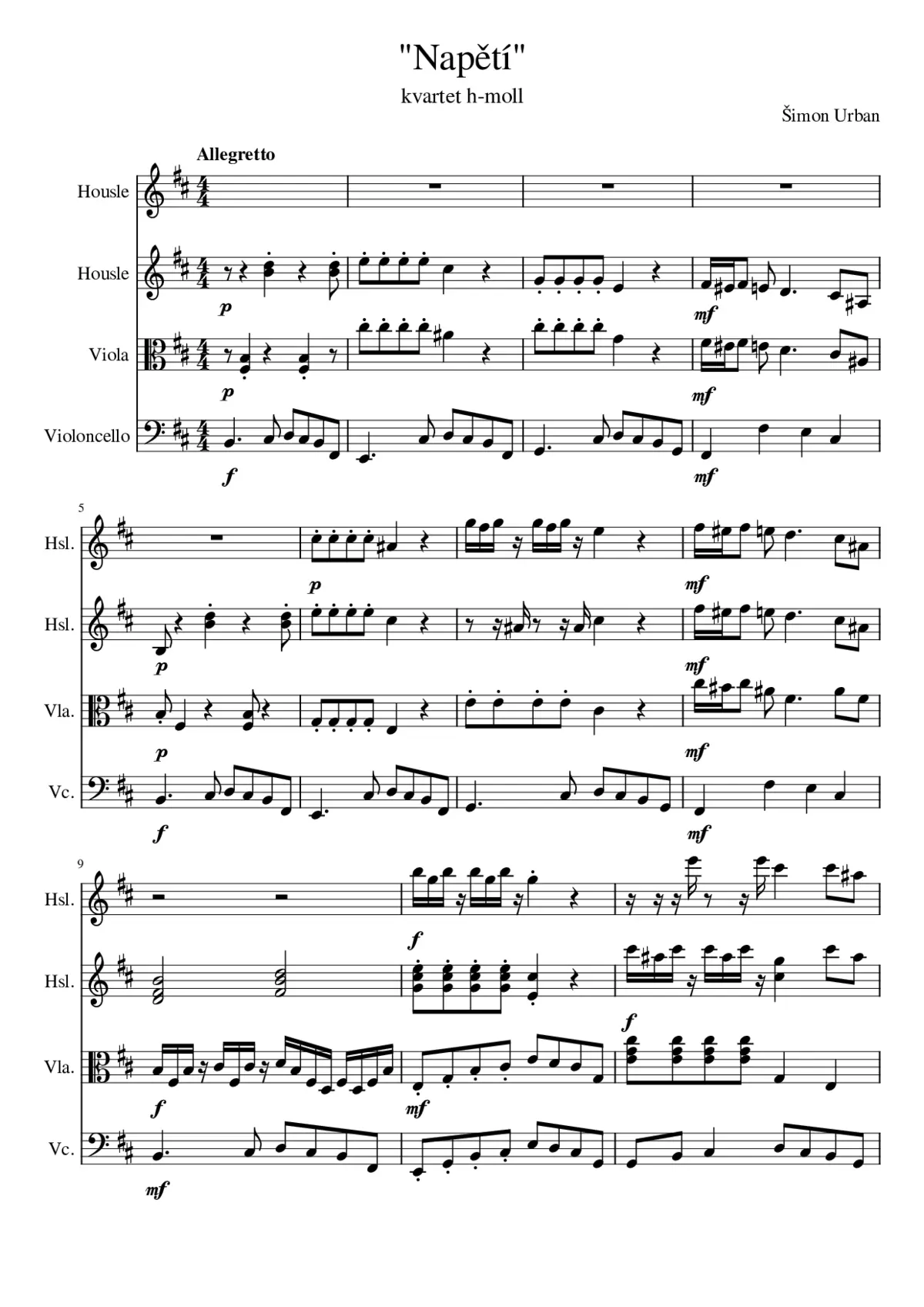 NapÄtí kvartet práce - Page 1
