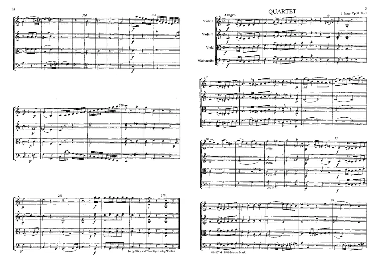 3 Light Quartets - Page 1