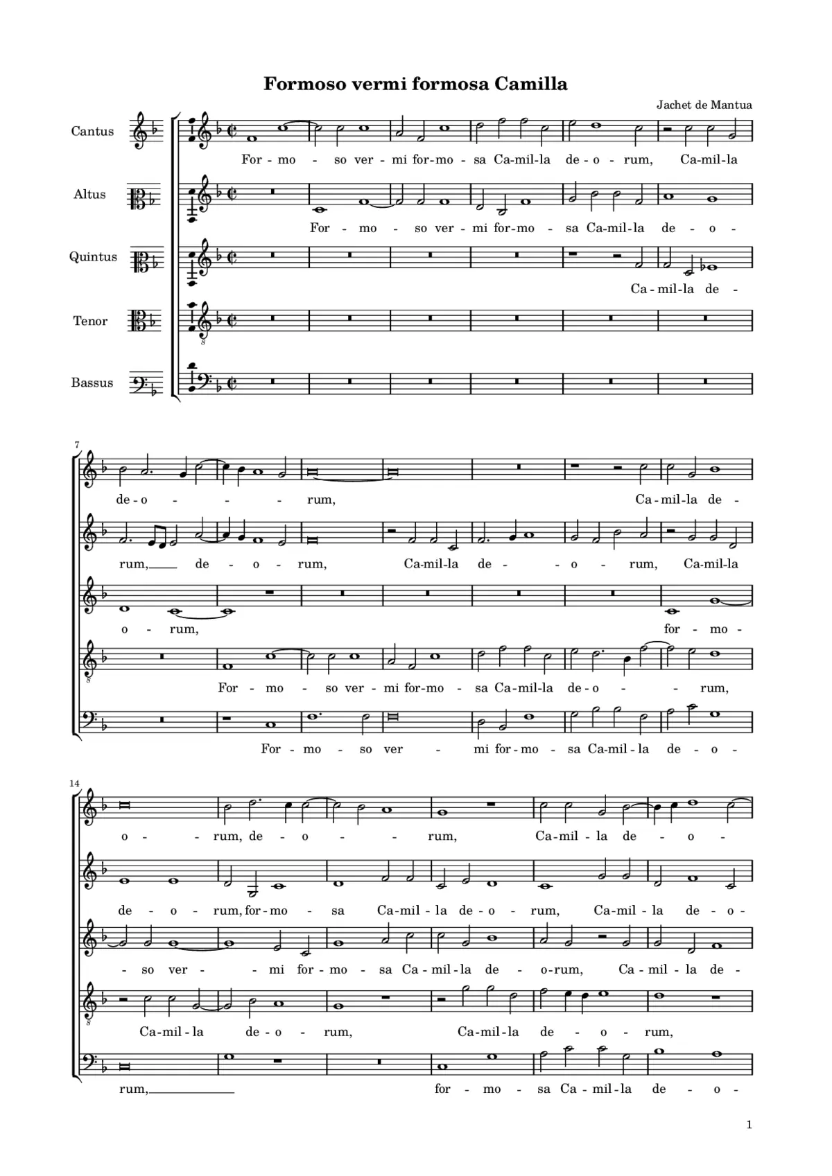 Formoso vermi formosa Camilla - Page 1