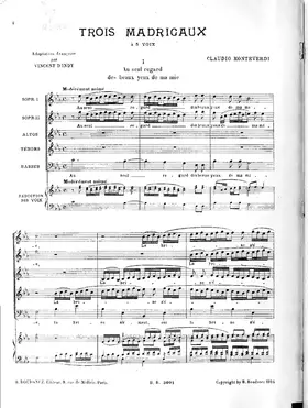 A un giro sol de’ bell’ occhi lucenti