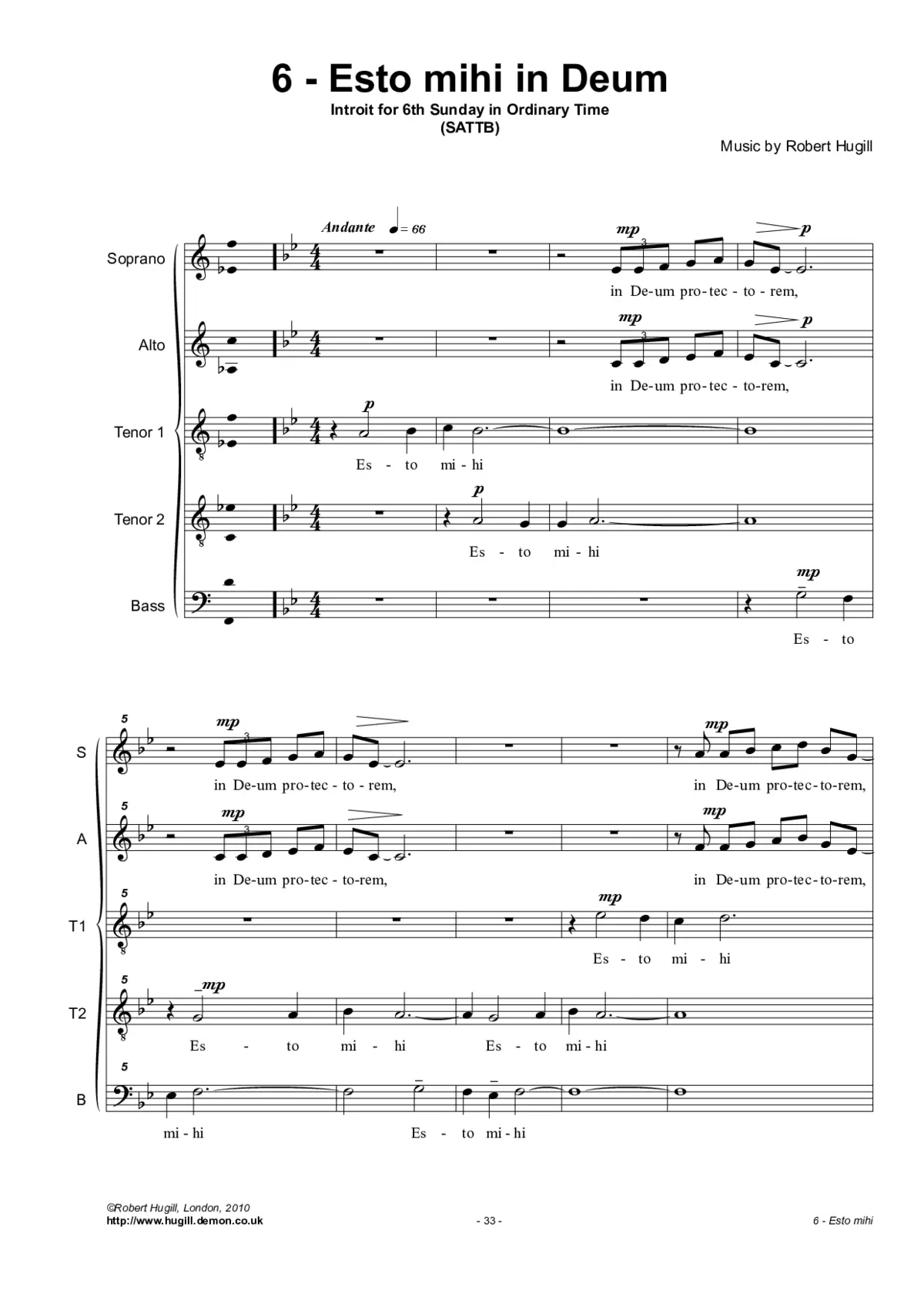 Esto mihi in Deum - Page 1