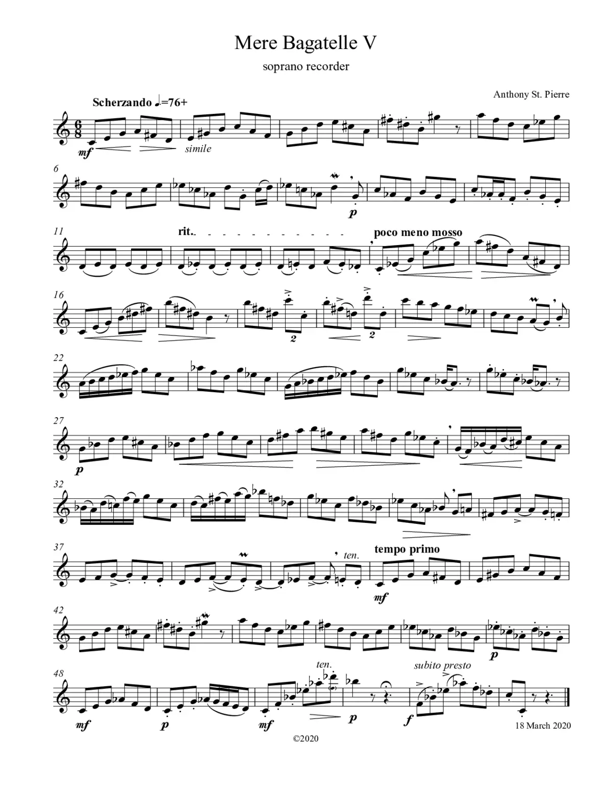 3 Bagatelles - Page 1