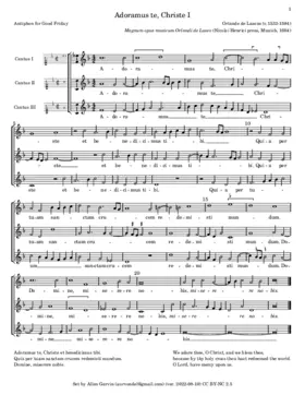 Adoramus te, Christe a 3