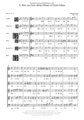 Herr, nun lessestu deinen Diener a 6