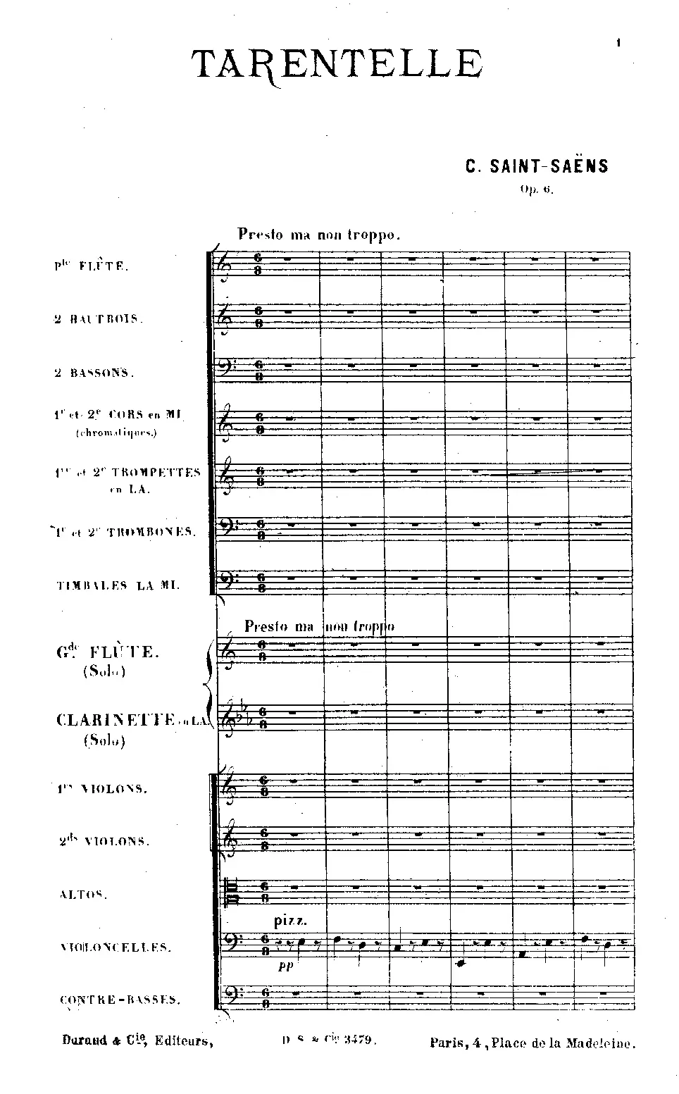 Tarantelle - Page 1