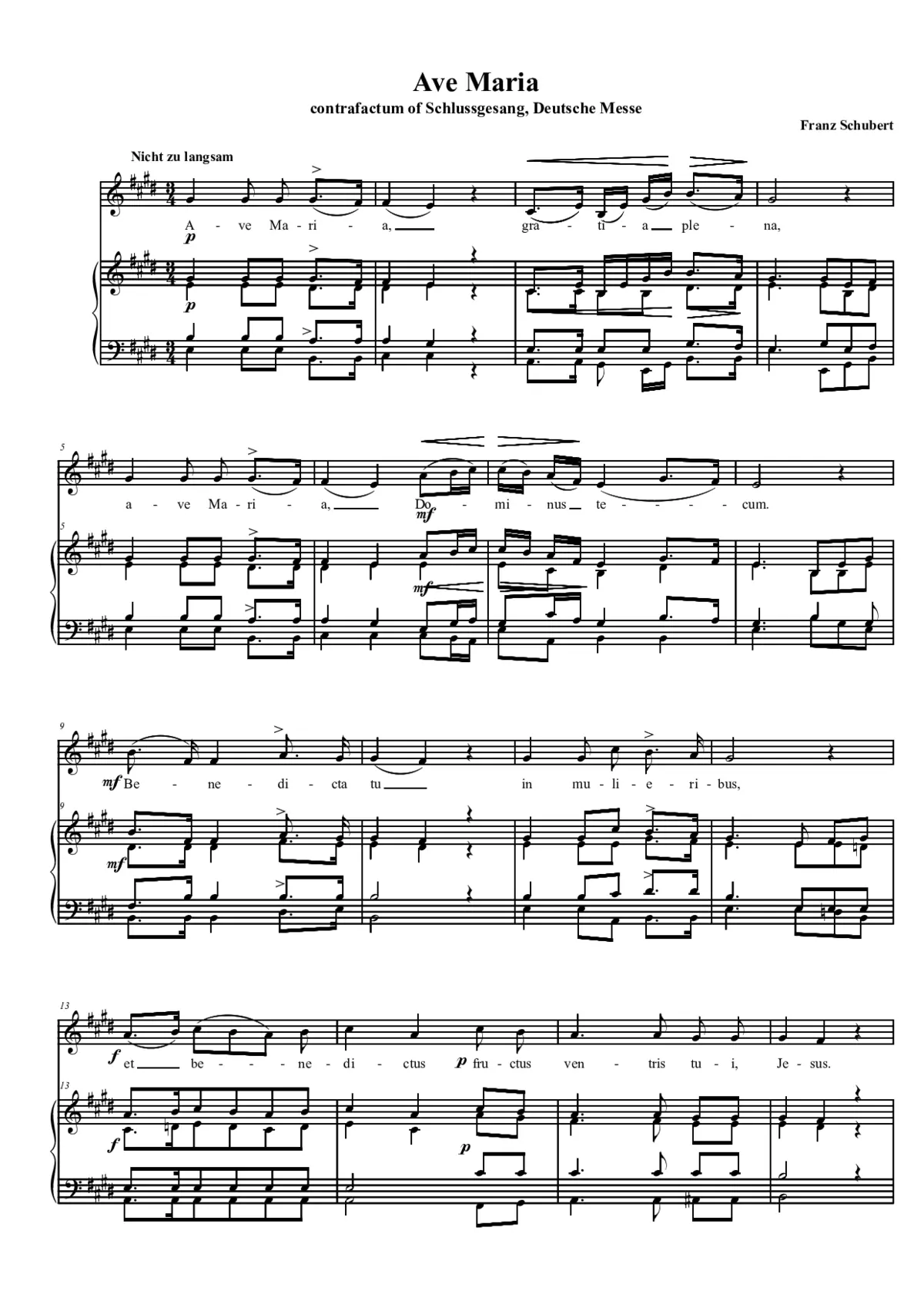 Ave Maria - Page 1