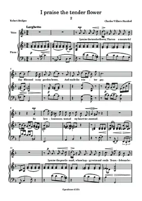 I praise the tender flower