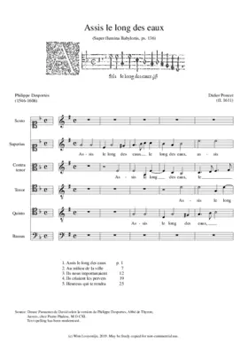 Assis le long des eaux