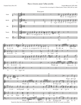 Non si levava ancor - E dicea l'una sospirando