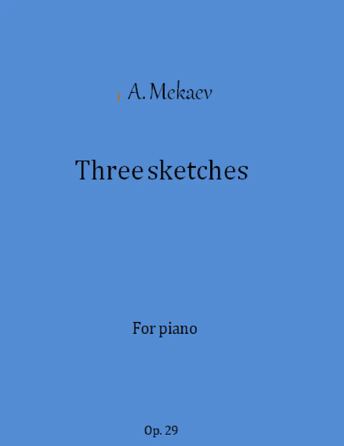 3 Sketches - Page 1