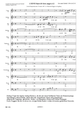 Sacri di Giove augei sacre Fenici a 12 voci, C. 119