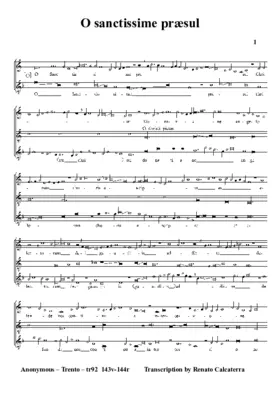 O sanctissime præsul
