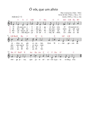 Ó vós, que um alívio... com fé