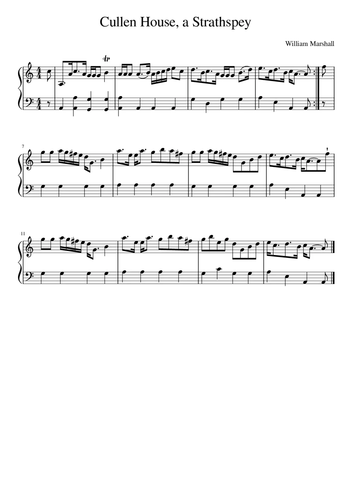 Cullen House a Strathspey - Page 1