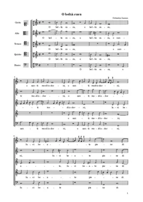 O beltà rara, o santi modi adorni