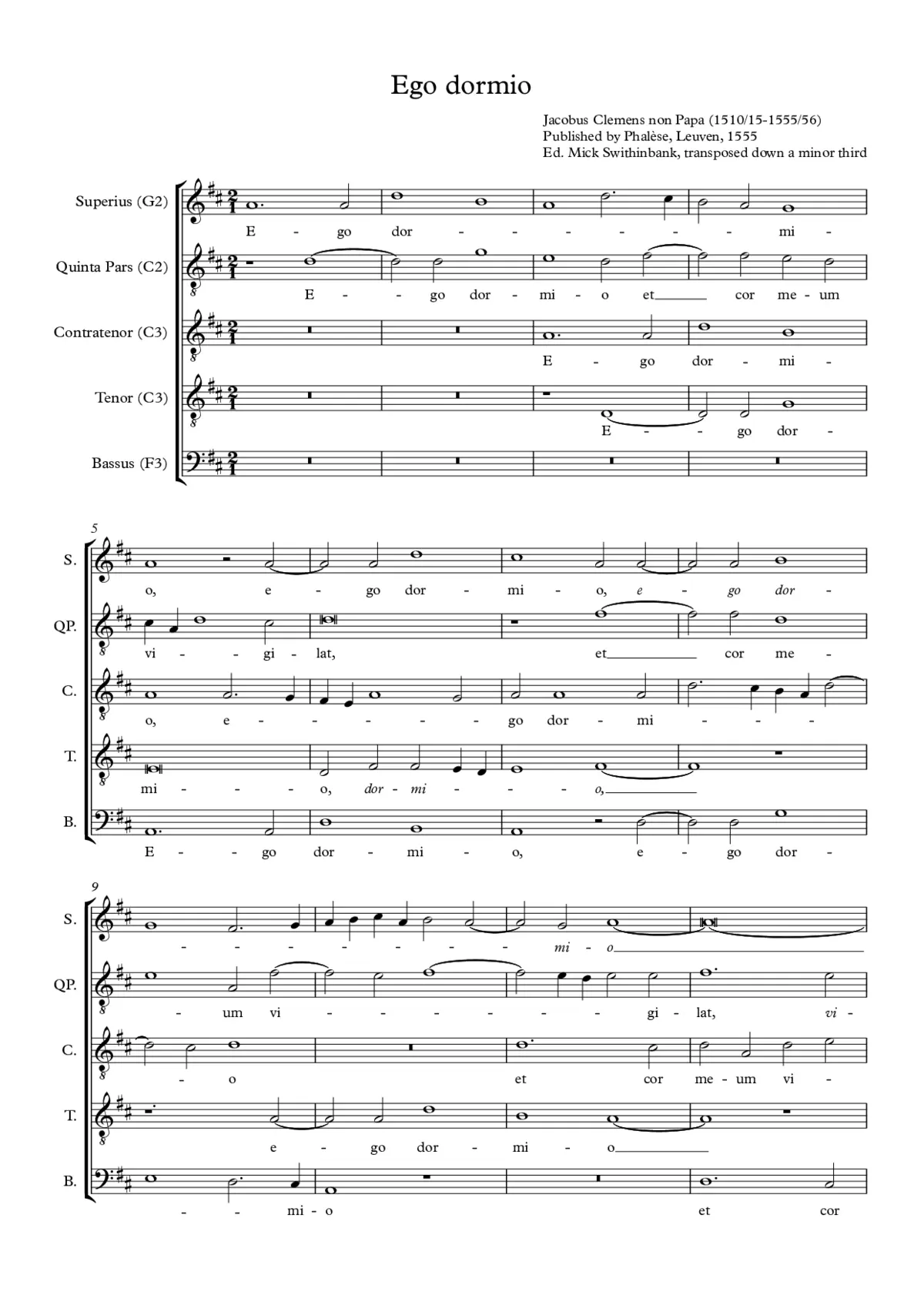 Ego dormio - Page 1