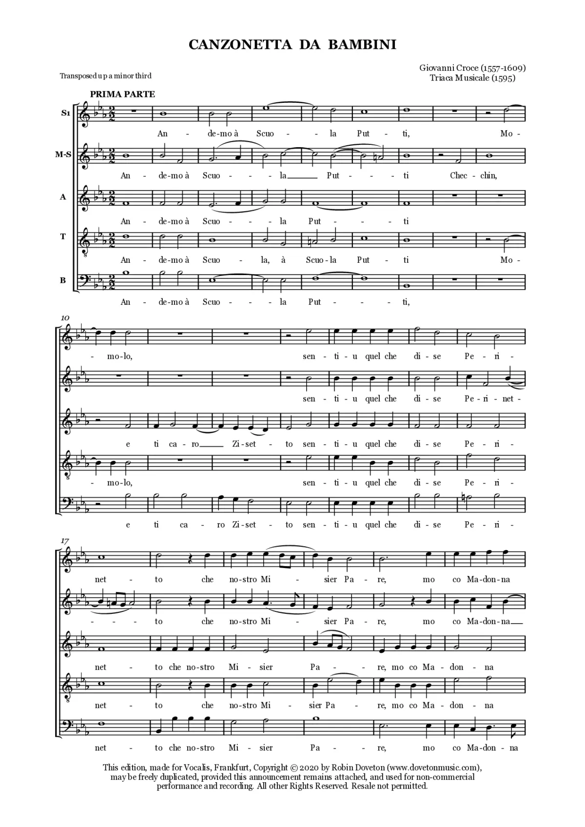 Canzonetta da Bambini - Page 1