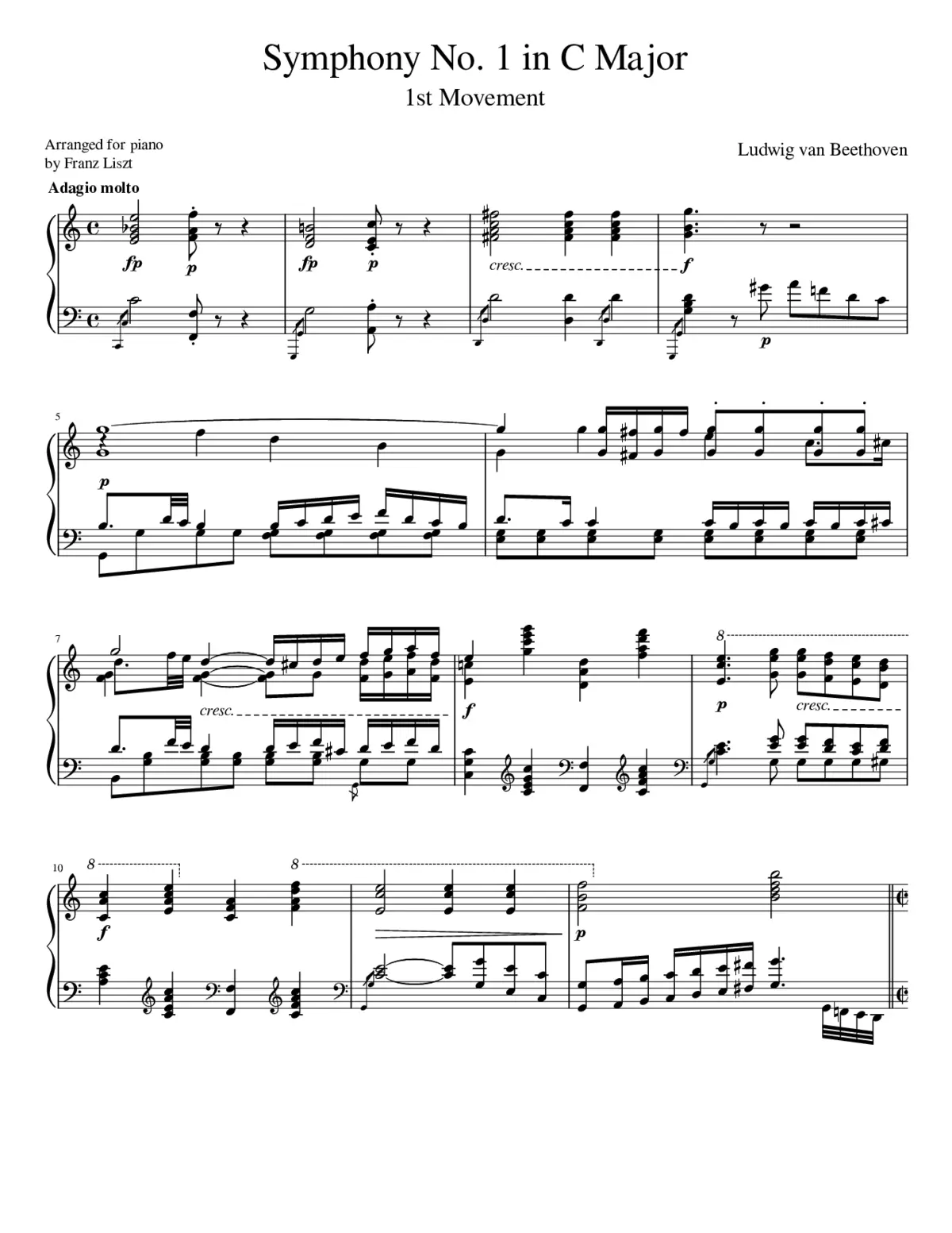 Symphony No.1 Op.21 - Page 1