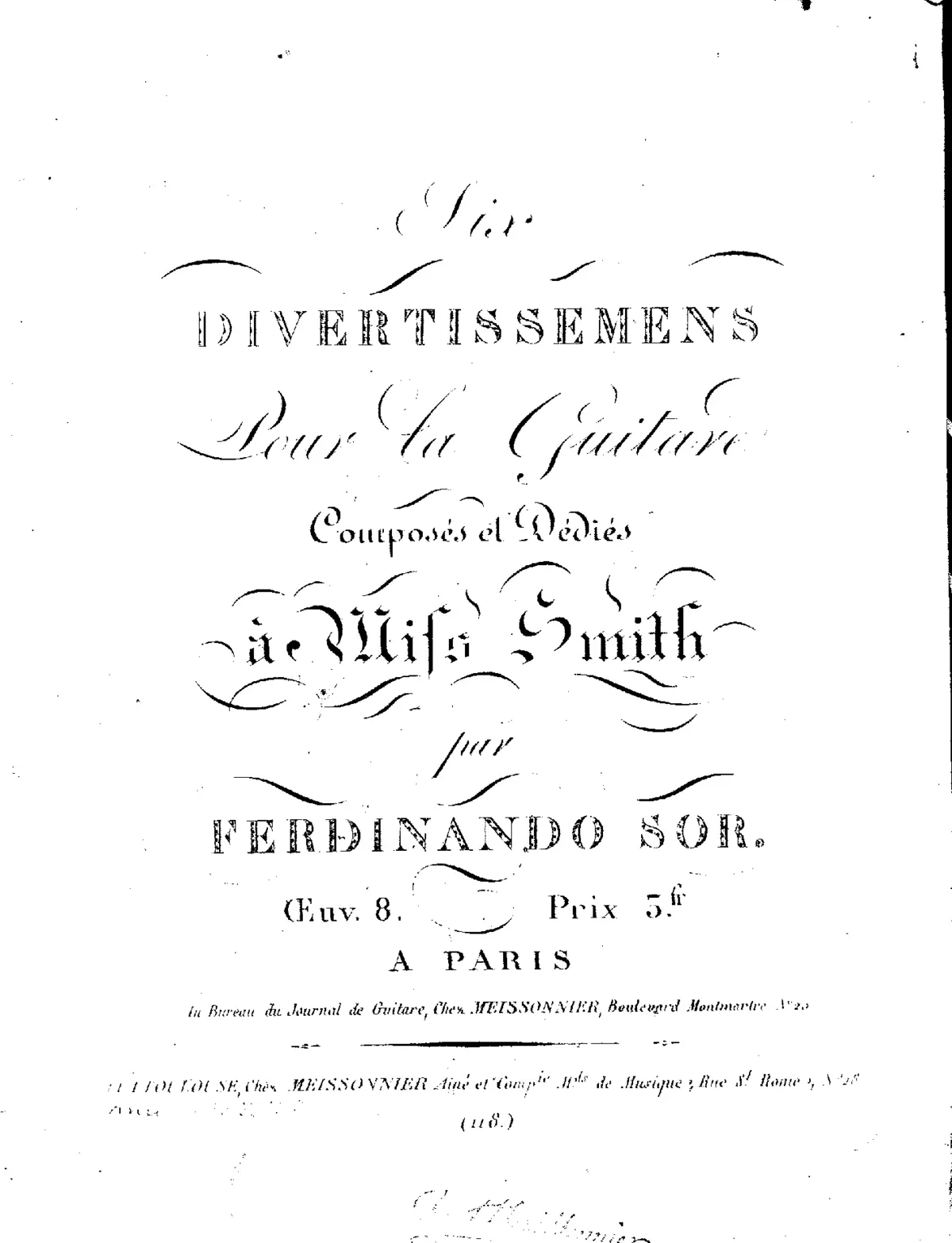 6 Divertissements - Page 1