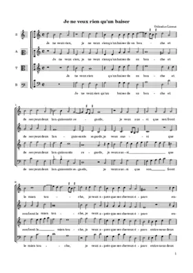 Je ne veux rien qu'un baiser