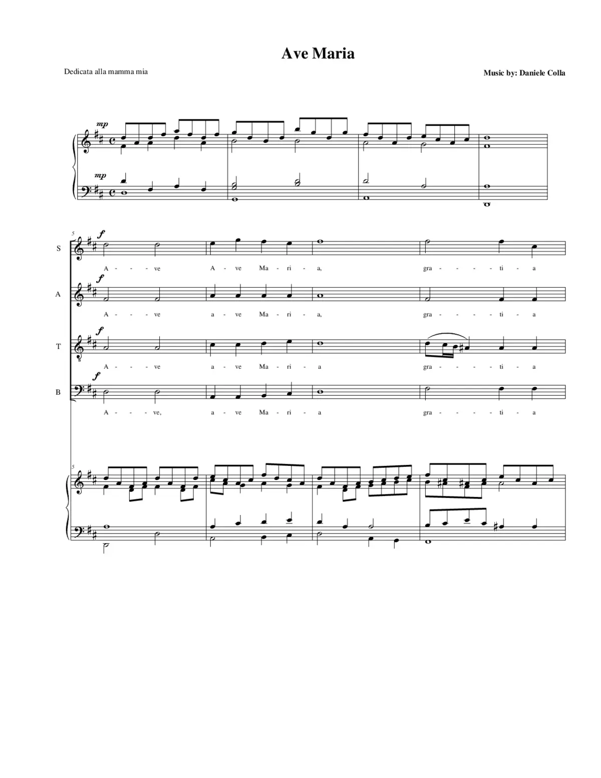 Ave Maria - Page 1