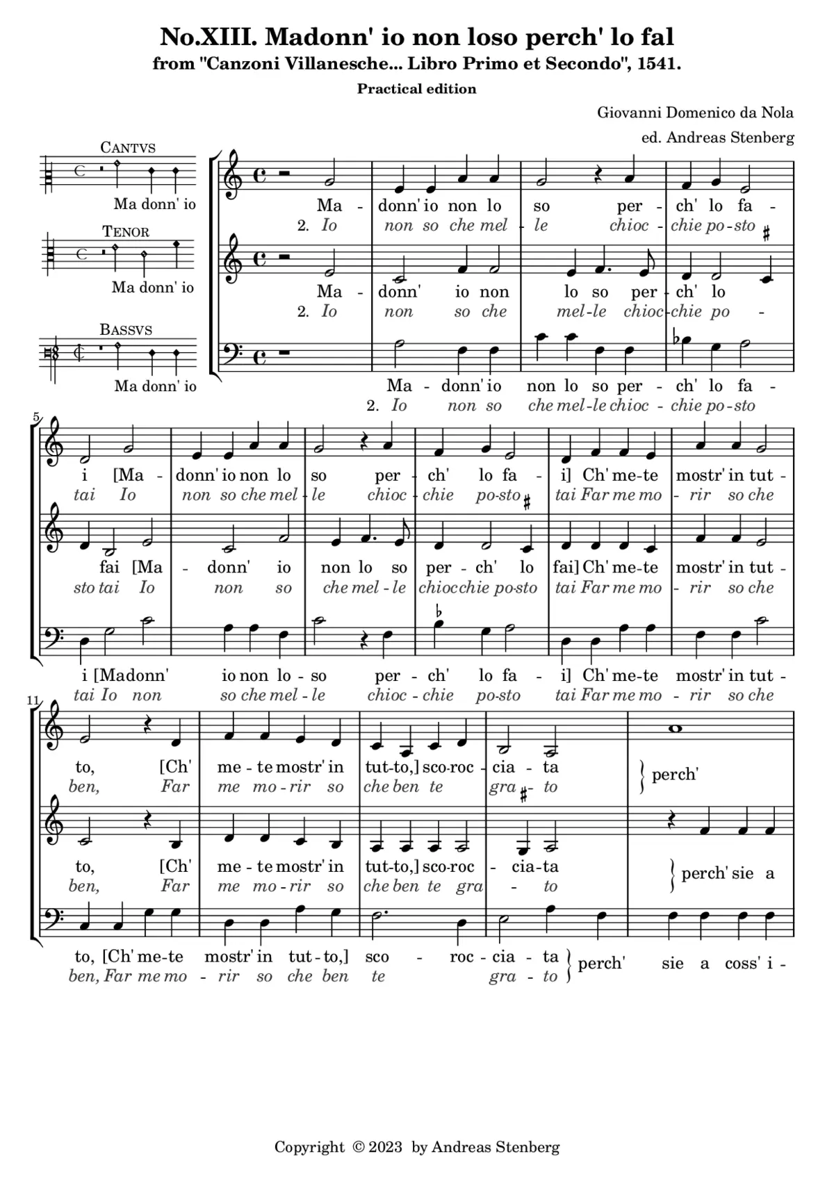 Madonna io non lo so - Page 1