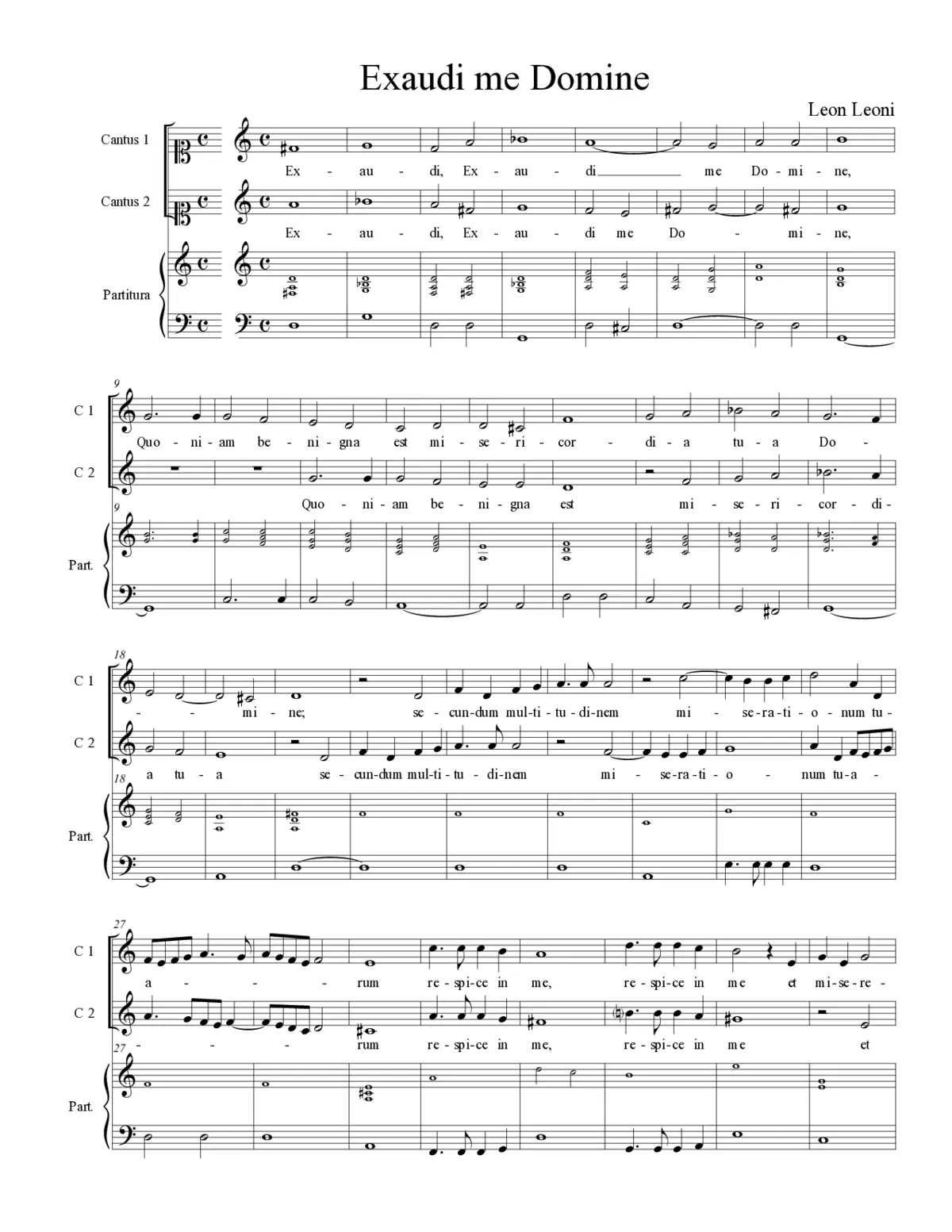Exaudi me Domine - Page 1