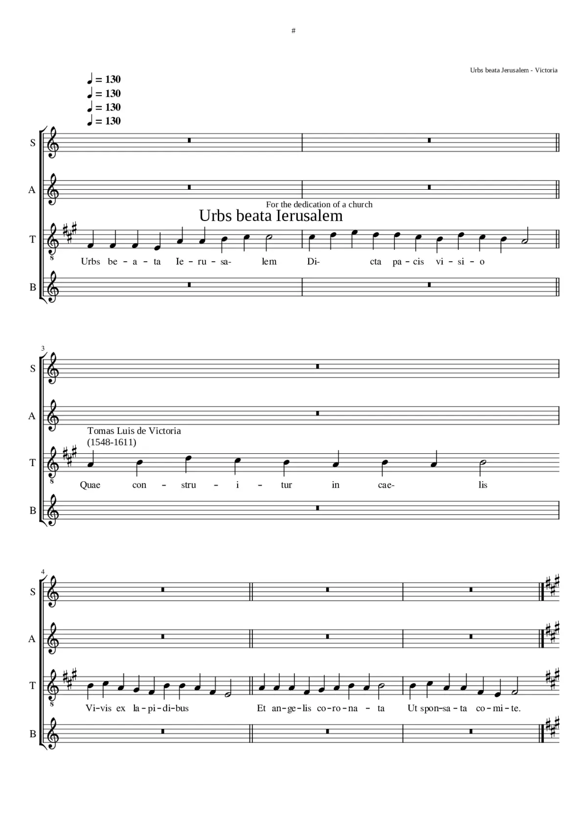 Urbs beata Jerusalem - Page 1