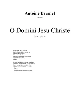 O Domine Jesu Christe