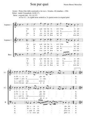 Son pur quei tuoi bei lumi