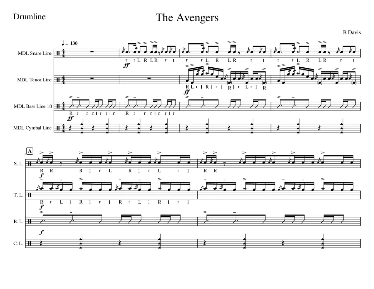 The Avengers Main Theme - Page 1