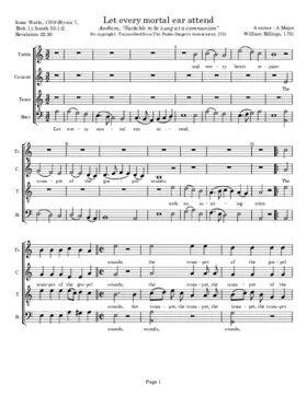 Let every mortal ear attend