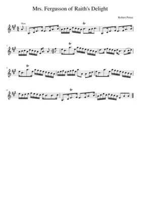 Mrs. Fergusson of Raith's Delight