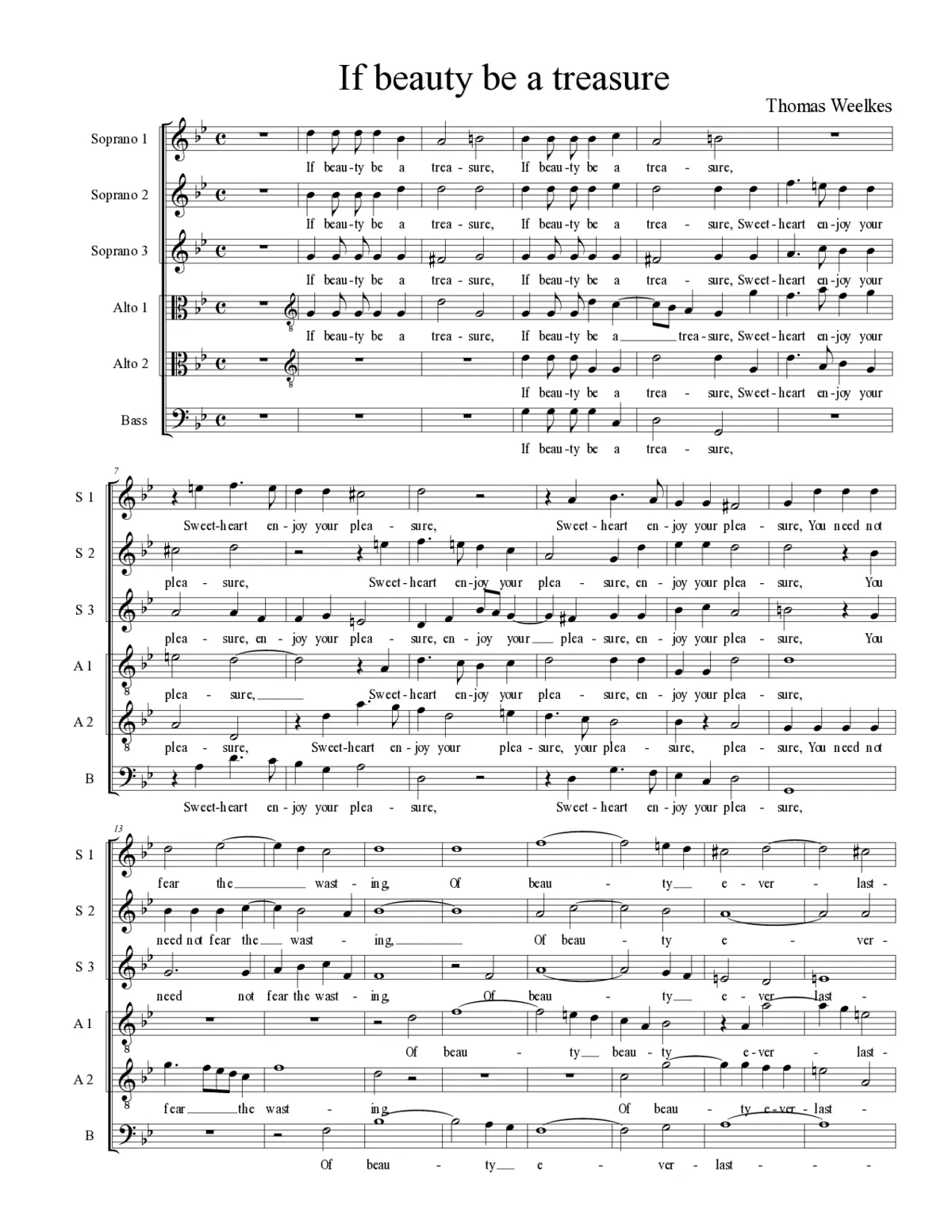 If beauty be a treasure - Page 1