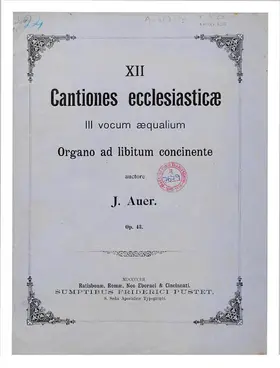 12 Cantiones ecclesiasticae