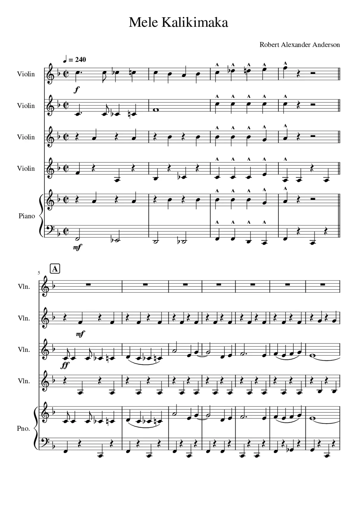 Mele Kalikimaka Chamber - Page 1