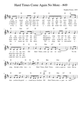 Hard Times Come Again No More - 49