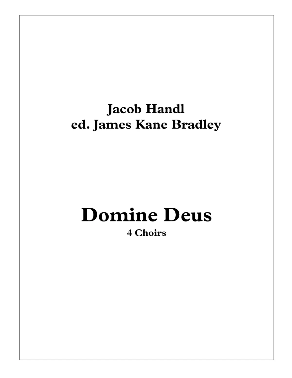 Domine Deus - Page 1