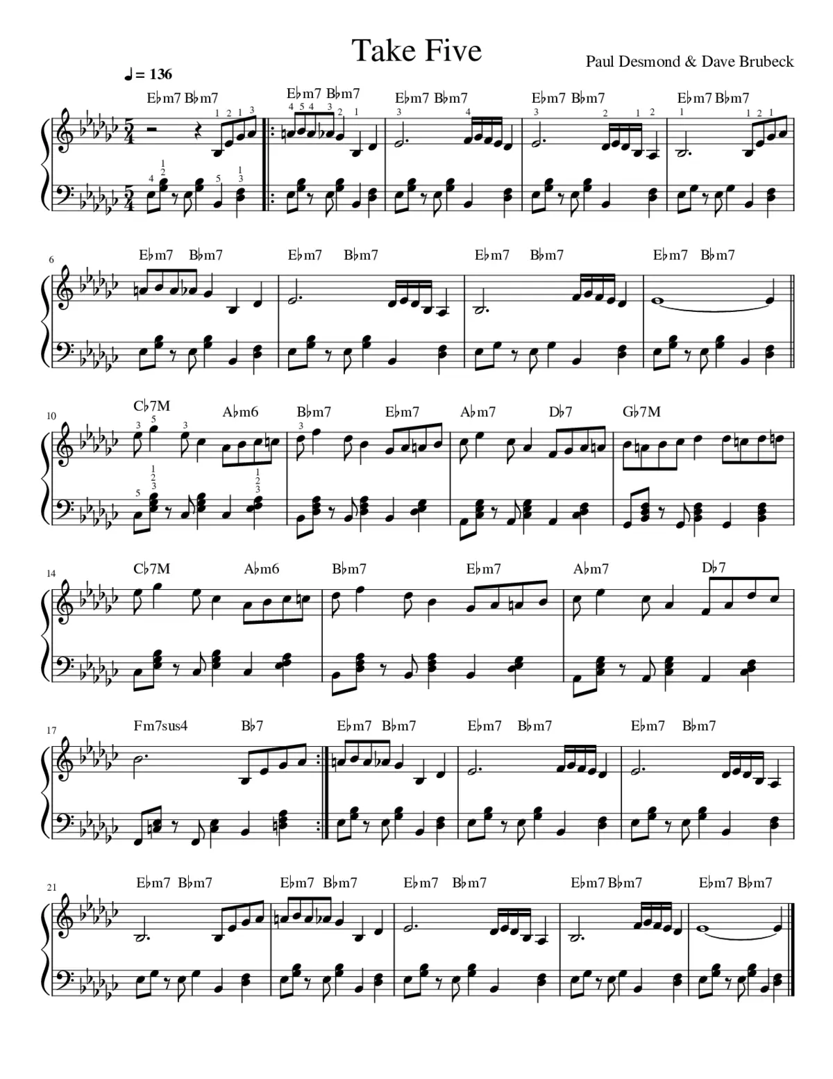 Take Five - Page 1