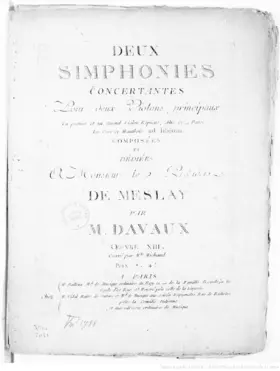 2 Concertante Symphonies, Op.13