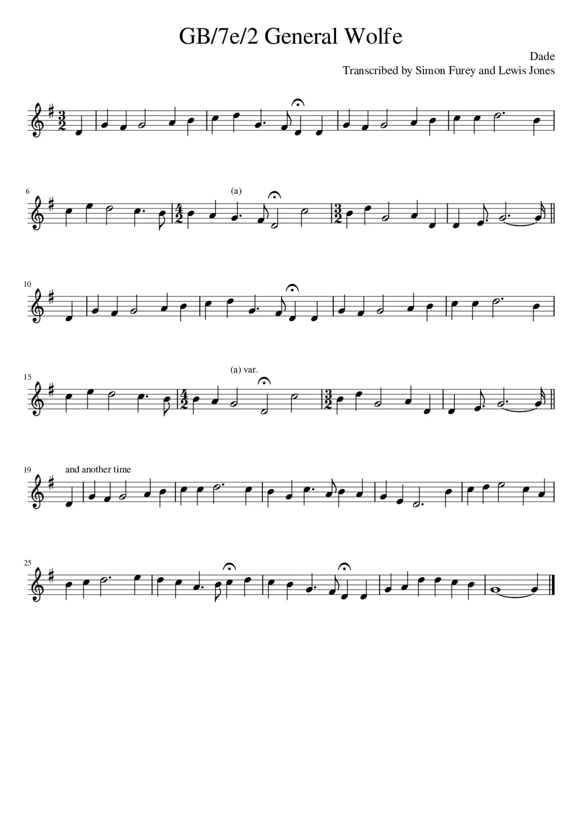 GB/7e/2 General Wolfe - Page 1