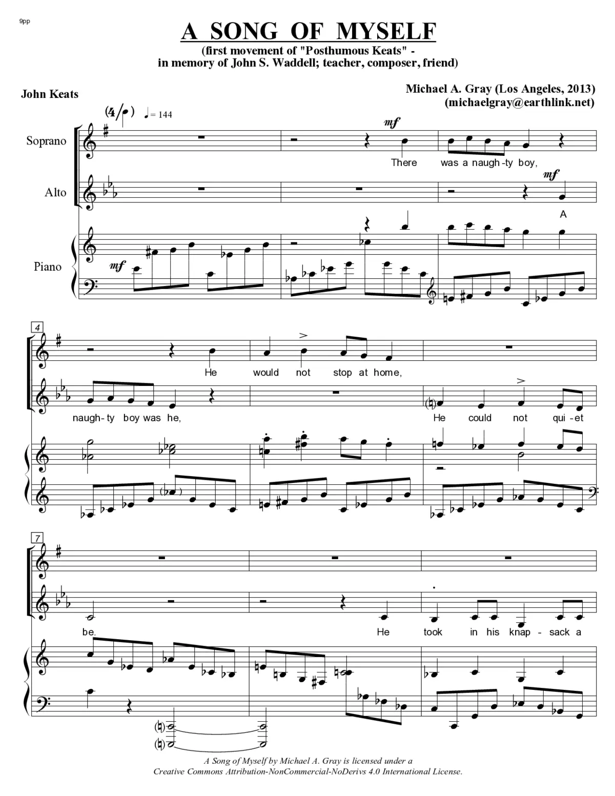 A Song of Myself - Page 1